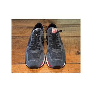 Unisex Munich Black Red Athletic Training Shoe Sneaker Womens 6 Mens 4.5